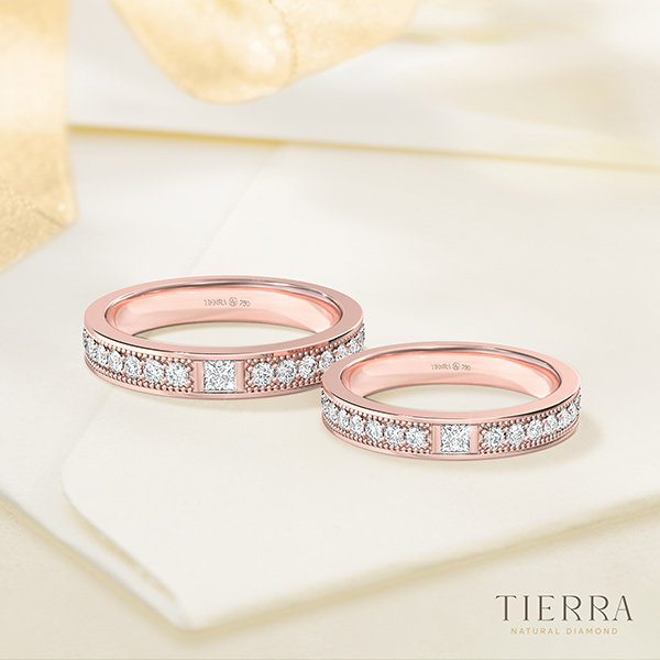 Vàng hồng - Chất liệu phổ biến trong các mẫu nhẫn cưới đẹp 2022